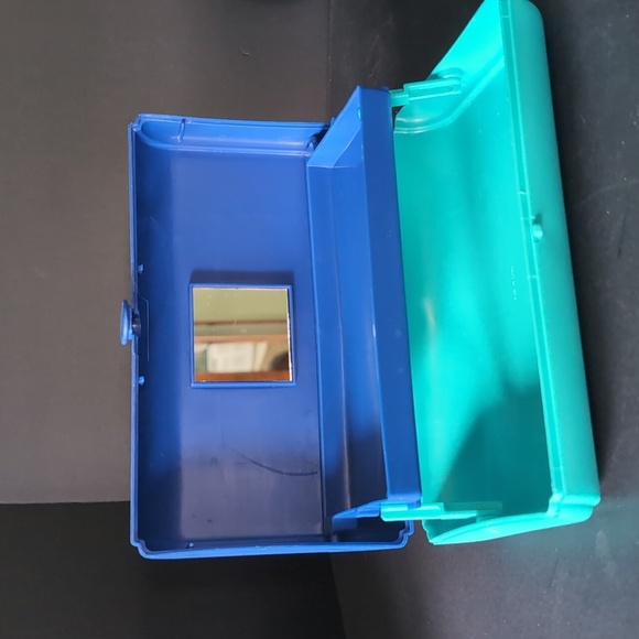 VGT 1980s Caboodles Lot Of 3 Blue/Green Travel Makeup Cases. - Picture 8 of 13